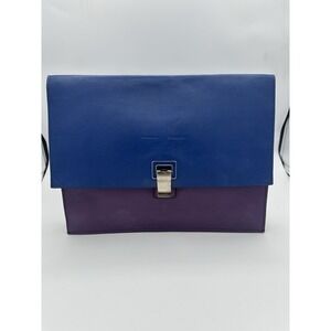 Proenza Schouler Large Lunch Bag Double Sided Royal Blue/Veruca
